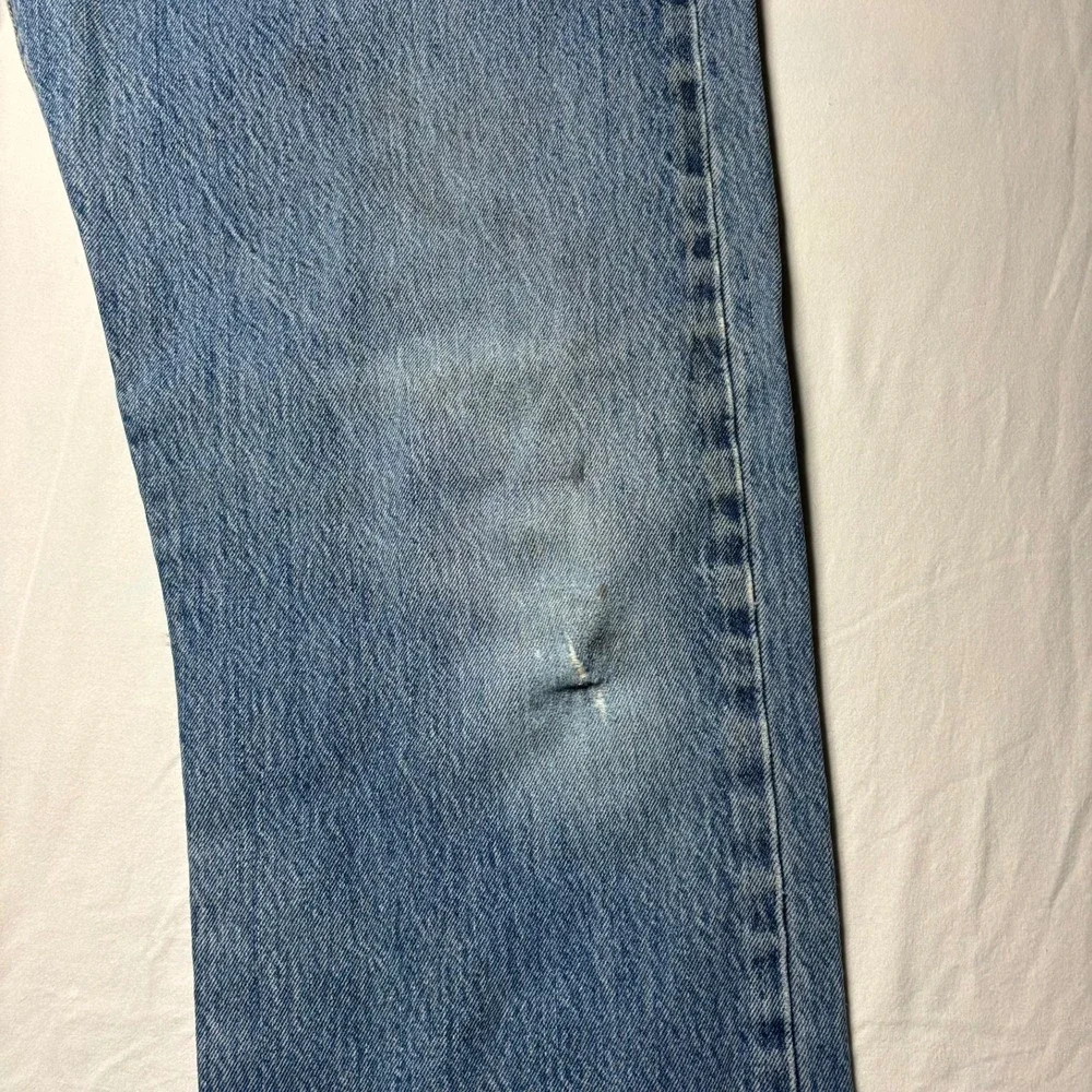 VTG Levi's 501 Jeans Mens 36x34 Fit 34x33 Blue Button Fly Straight Leg 90s Denim